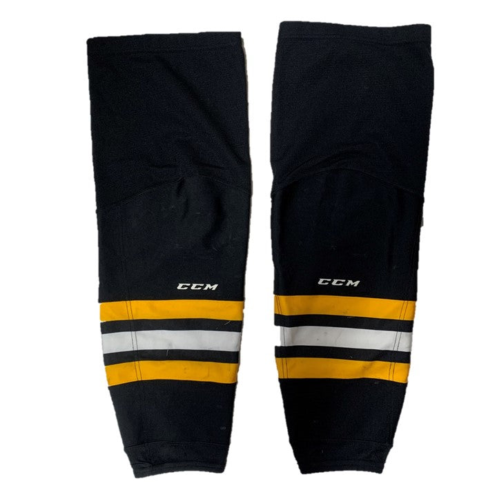 OHL - Chaussettes de hockey CCM d'occasion (noires, jaunes et blanches)